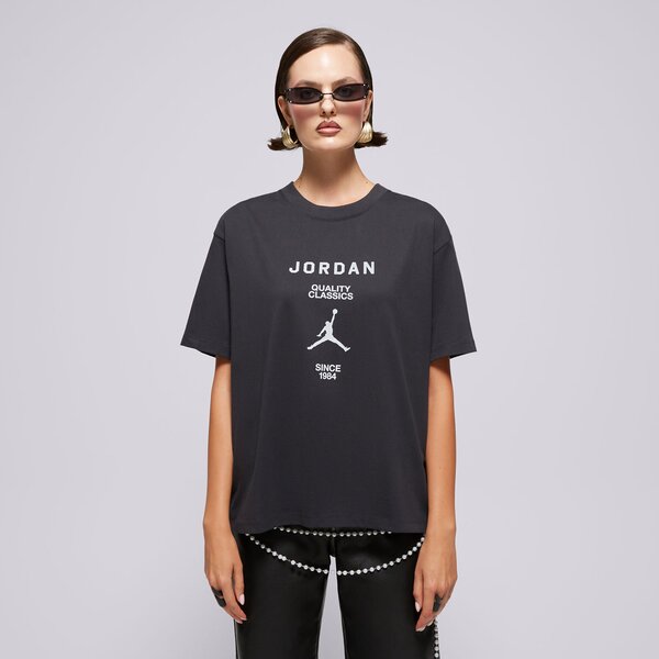 Дамска тениска ТЕНИСКА W JORDAN SS GF GFX TEE JQC OFF NOIR/(SAIL) fz0617-045 цвят черен