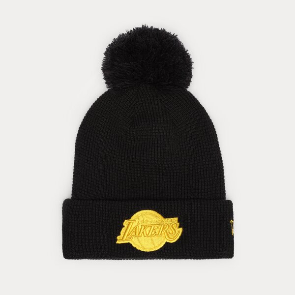 Мъжка зимна шапка NEW ERA ШАПКА POP BOBBLE BEANIE LAKERS LOS ANGELES LAKERS NV 60284990 цвят тъмносин