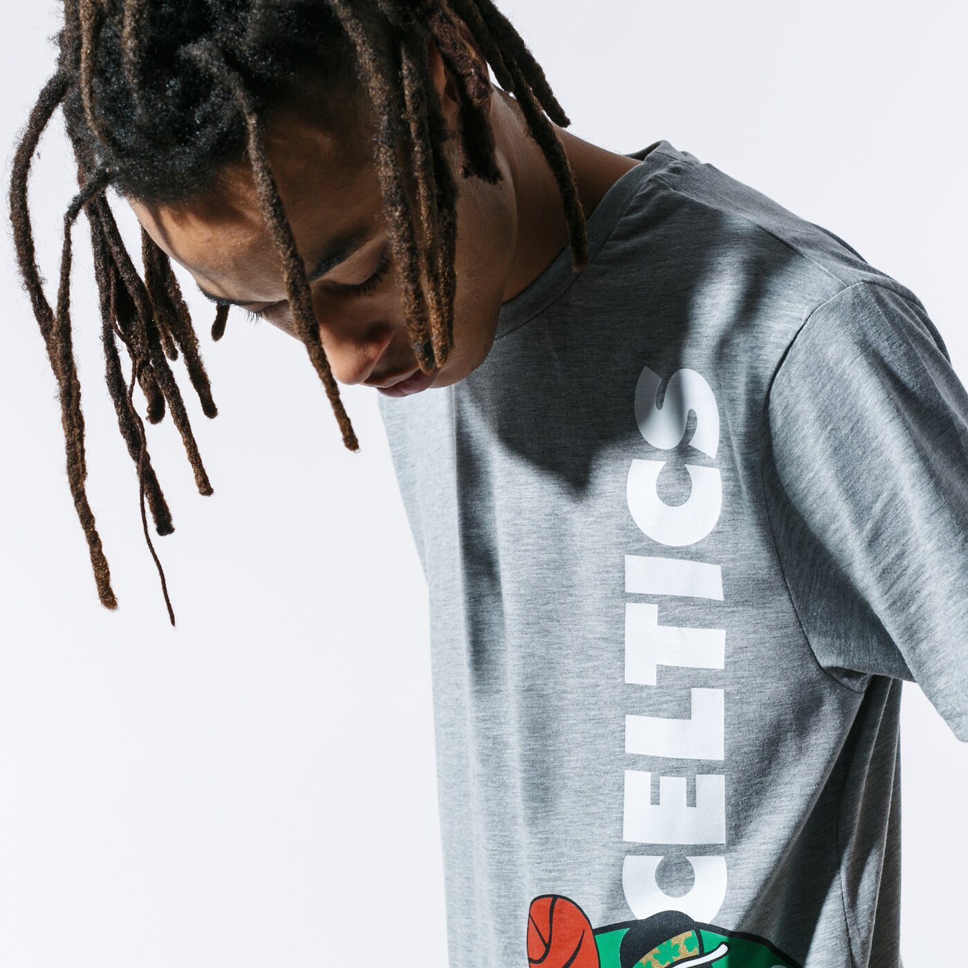 Мъжка тениска NEW ERA ТЕНИСКА SS NBA TEAM TEE BOSCEL LGH 12033446 цвят сив