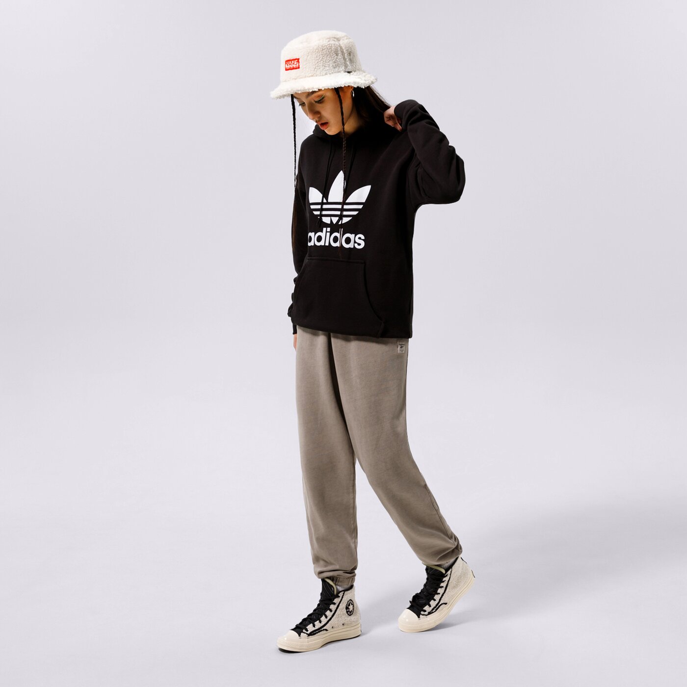 Дамски суичър ADIDAS СУИТЧЪР С КАЧУЛКА TRF HOODIE fm3307 цвят черен