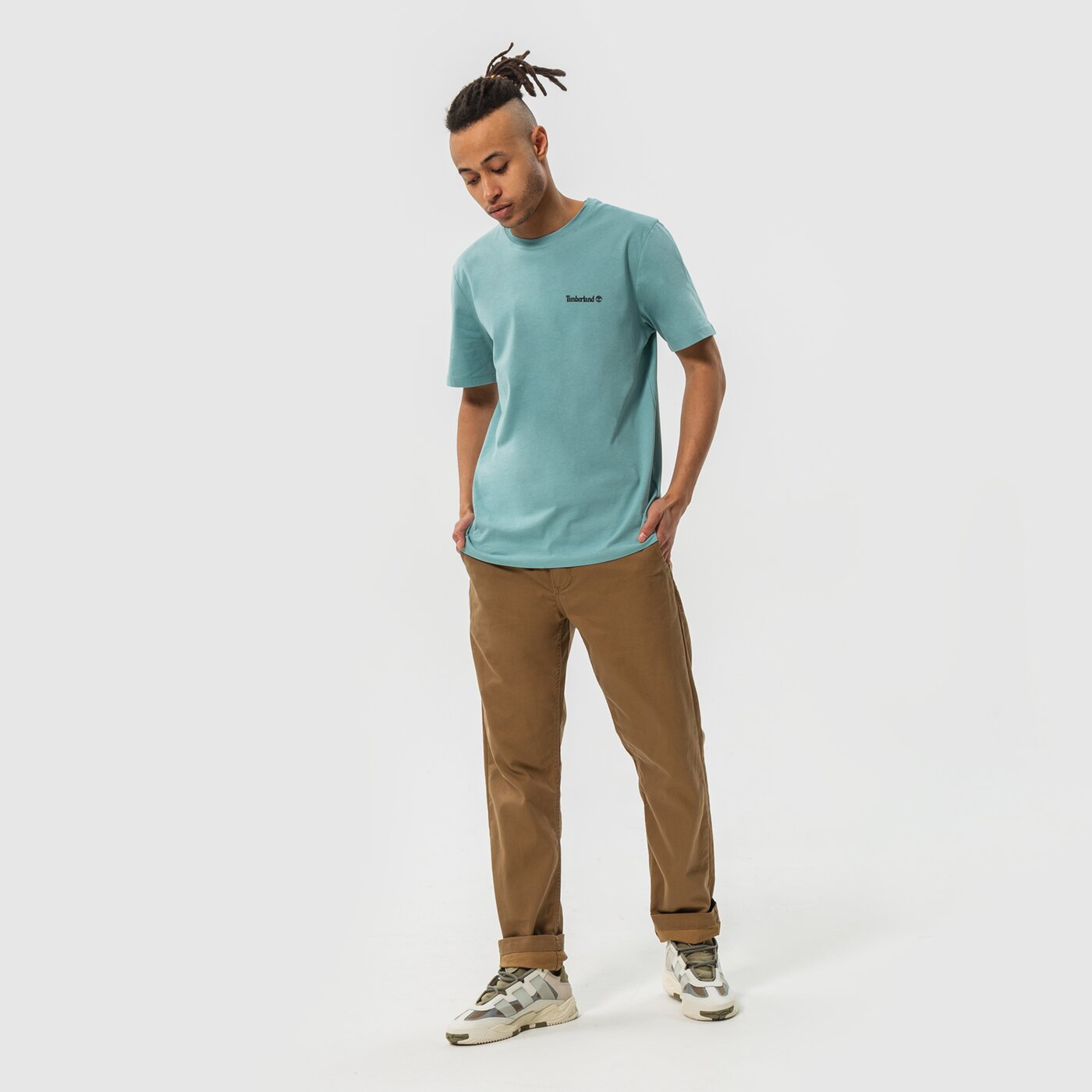 Мъжка тениска TIMBERLAND ТЕНИСКА EPP - SMALL LOGO PRINT TEE tb0a5pgzg991 цвят зелен