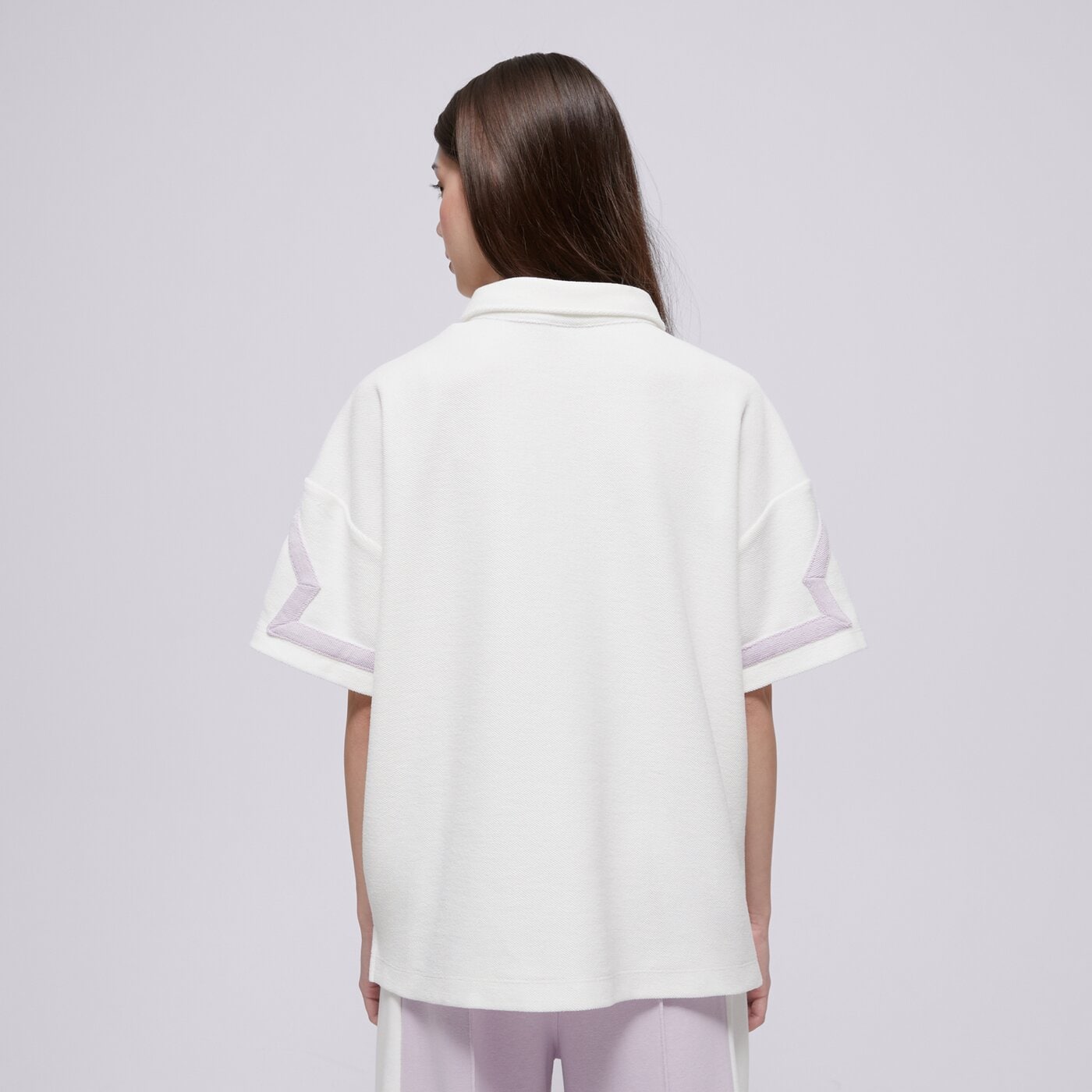 Детска тениска JORDAN ТЕНИСКА ТИП ПОЛО JDG KSA FT ТОП GIRL 45d813-782 цвят бежов