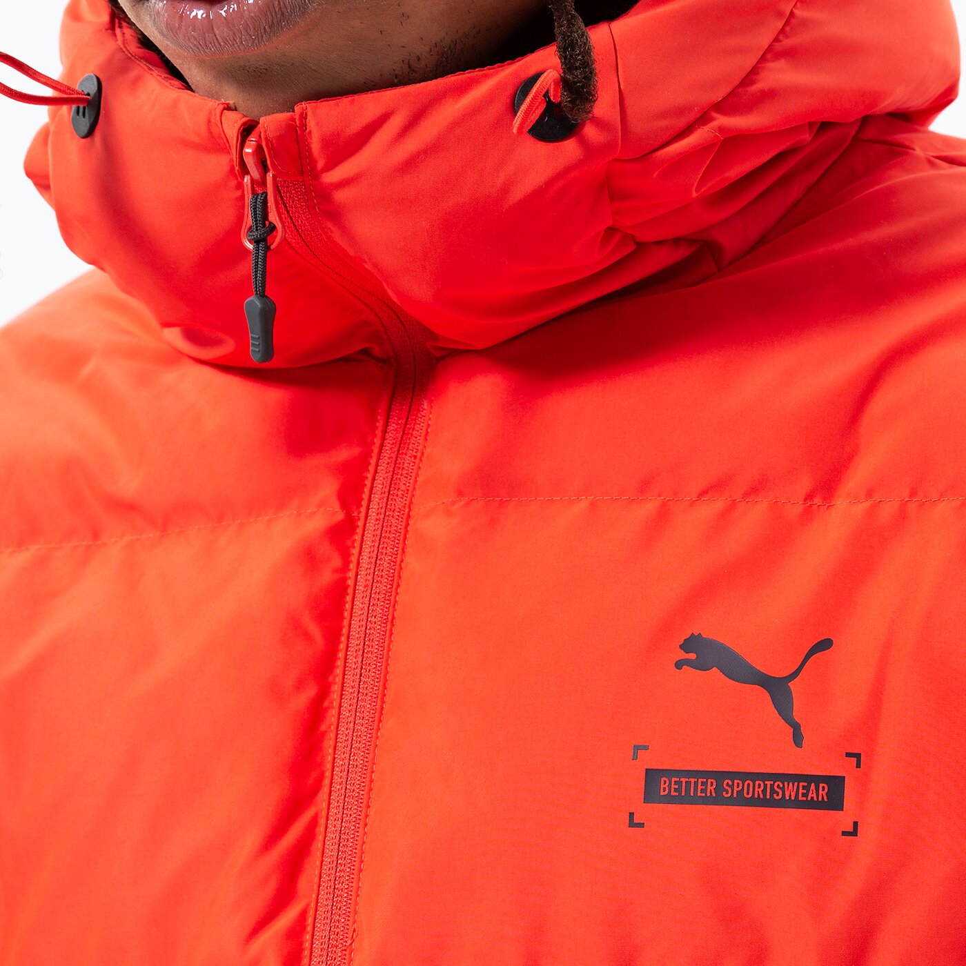 Мъжко зимно яке PUMA ЯКЕ ЗИМНО BETTER SPORTSWEAR HOODED PUFFER 849331 26 цвят червен