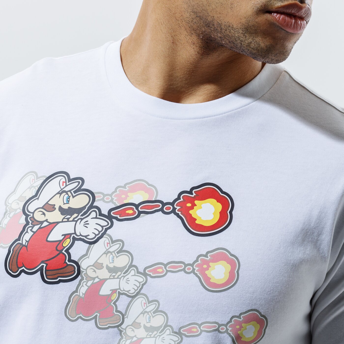 Мъжка тениска CHAMPION ТЕНИСКА CREWNECK ТЕНИСКА 216871ww001 цвят бял