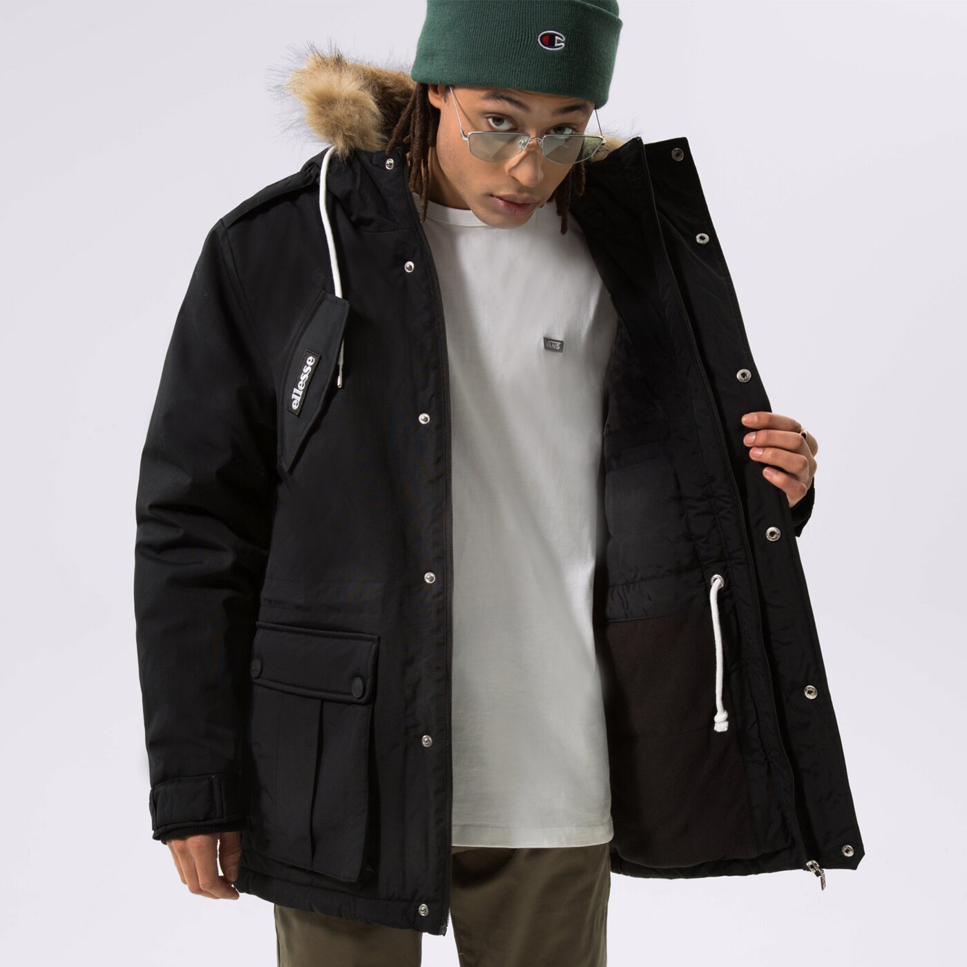 Мъжко зимно яке ELLESSE ЯКЕ ЗИМНО BLIZZARD BLK PARKA JACKET shl03704011 цвят черен