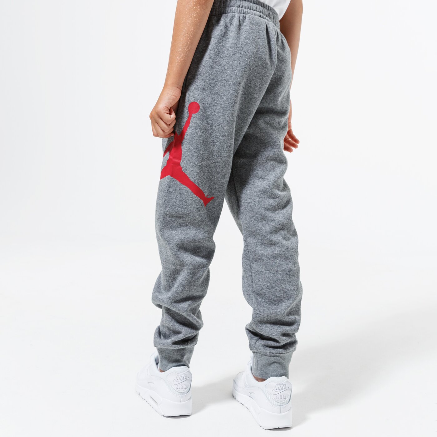 Детски панталони JORDAN ПАНТАЛОНИ JDB JUMPMAN LOGO FLEECE PANT BOY 956327-geh цвят сив