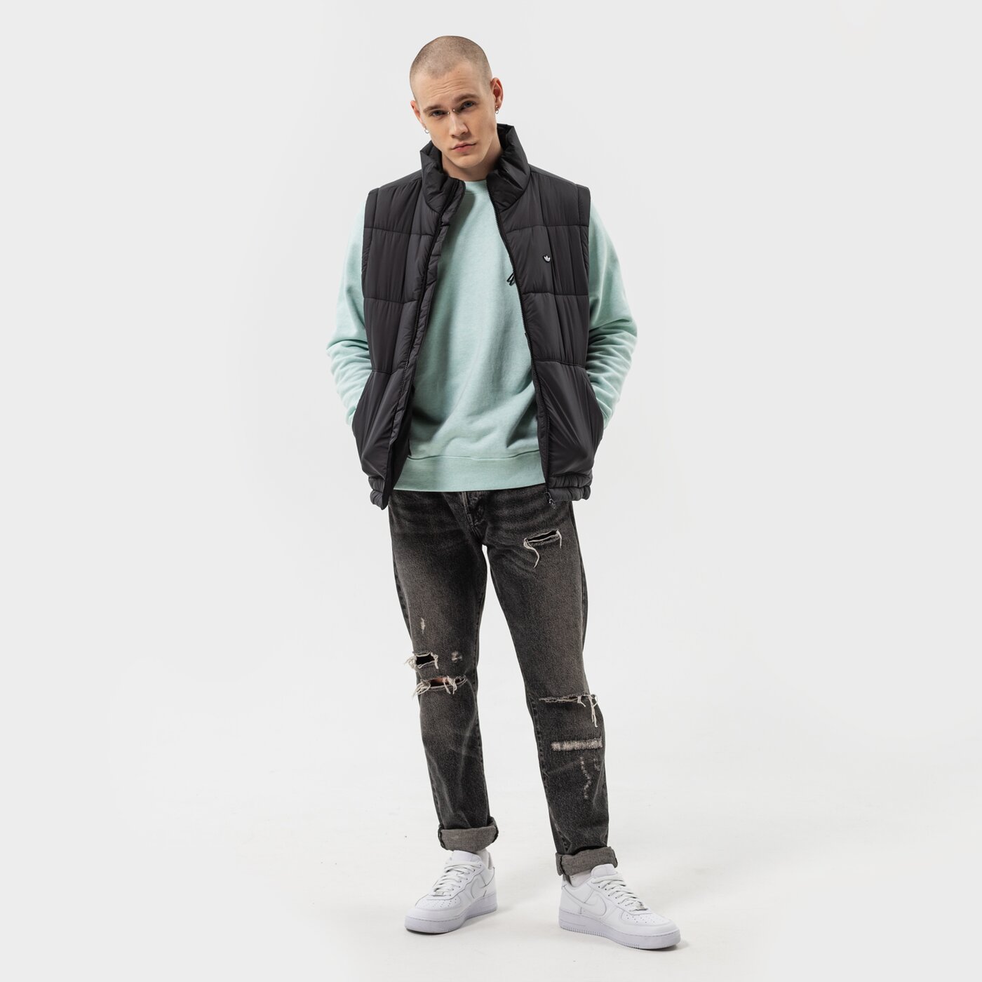 Мъжки суичър NIKE СУИТЧЪР M NSW REVIVAL FLC CREW C dm5630-379 цвят зелен