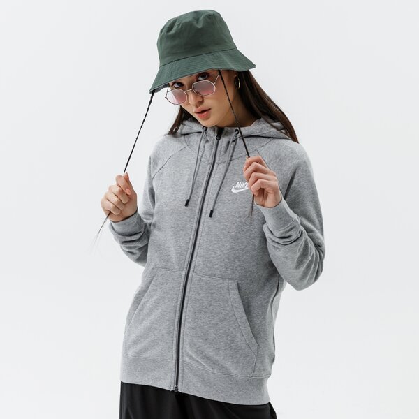 Дамски суичър NIKE СУИТЧЪР СЪС ЗАКОПЧАВАНЕ С КАЧУЛКА SPORTSWEAR ESSENTIAL bv4122-063 цвят сив