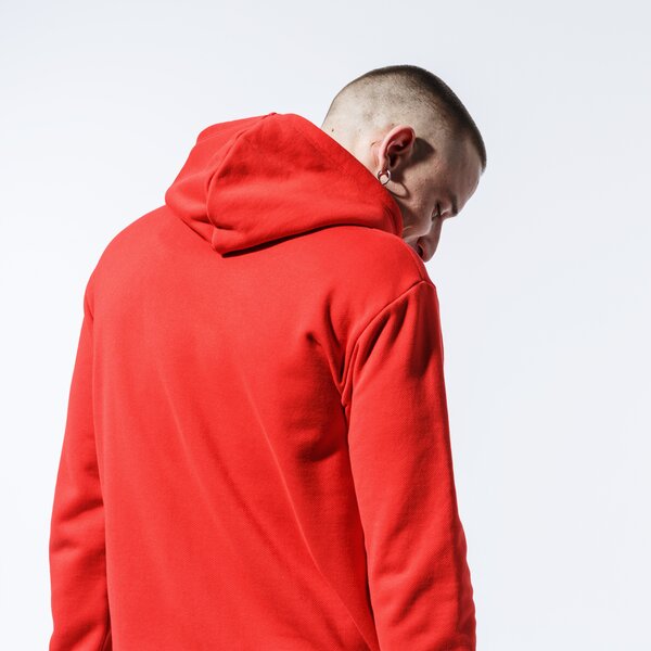Мъжки суичър ADIDAS СУИТЧЪР С КАЧУЛКА TREFOIL HOODIE fm3783 цвят червен