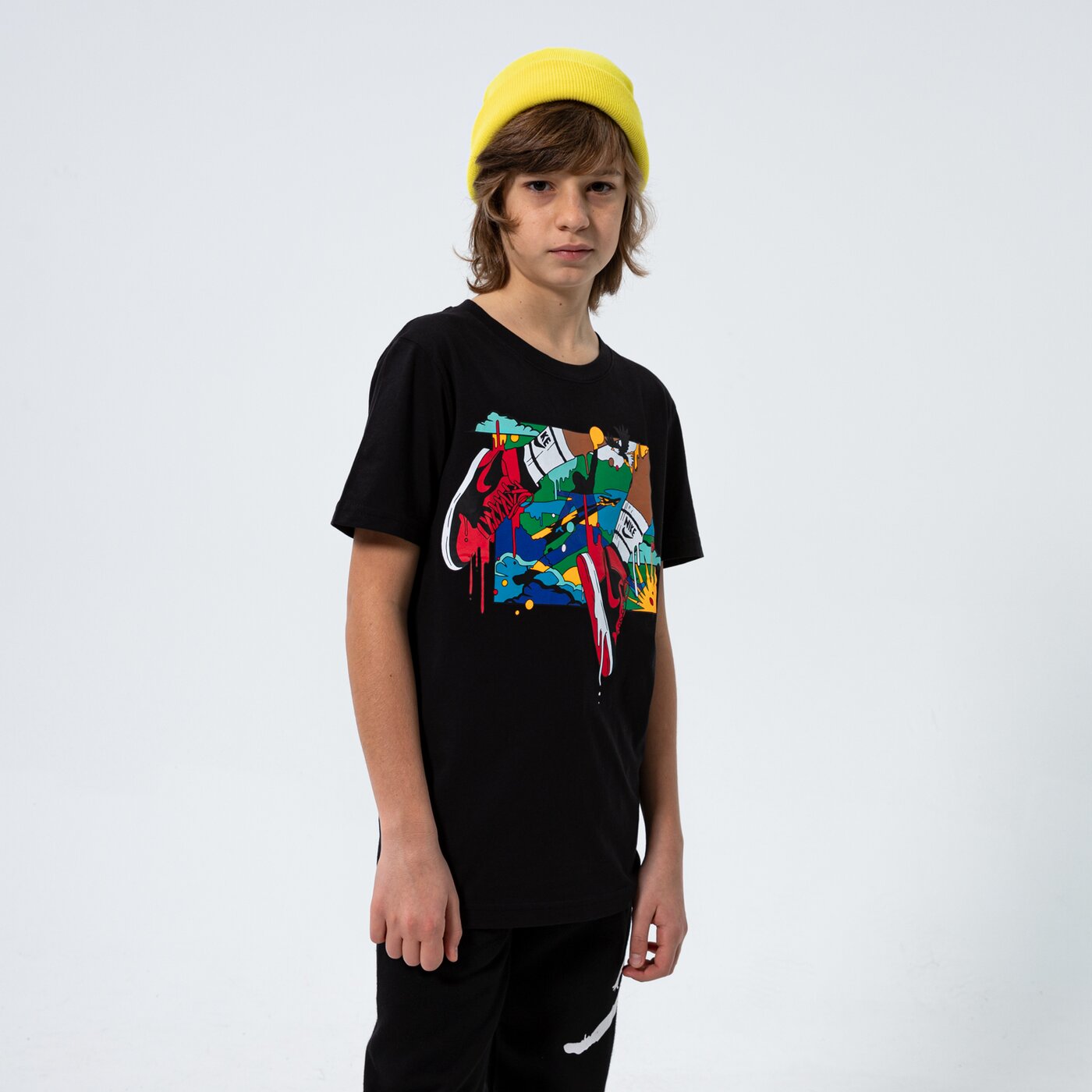 Детска тениска JORDAN ТЕНИСКА MJ DNA JUMPMAN BOY 95b091023 цвят черен