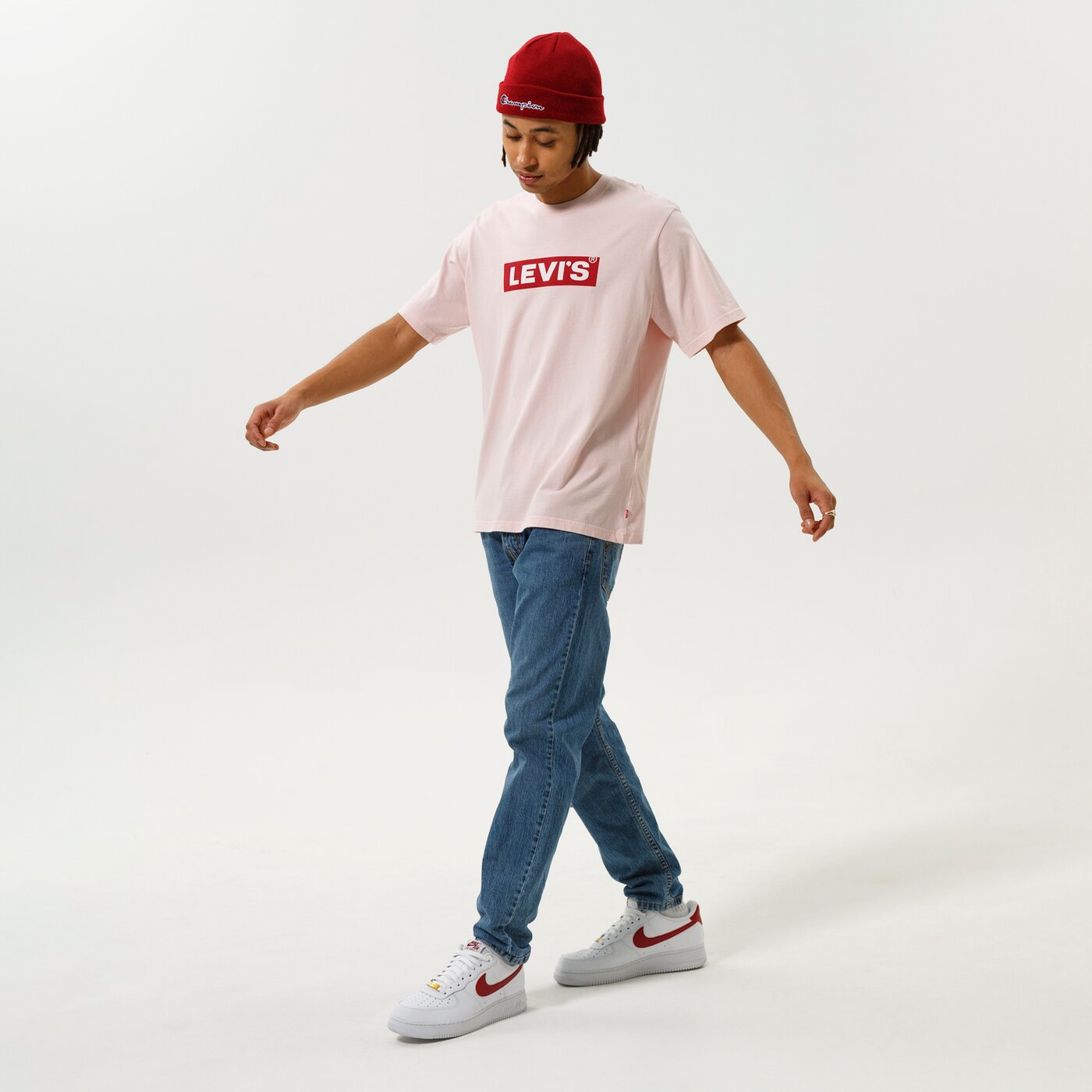 Мъжка тениска LEVI'S ТЕНИСКА SS RELAXED FIT TEE 16143-0405 цвят розов