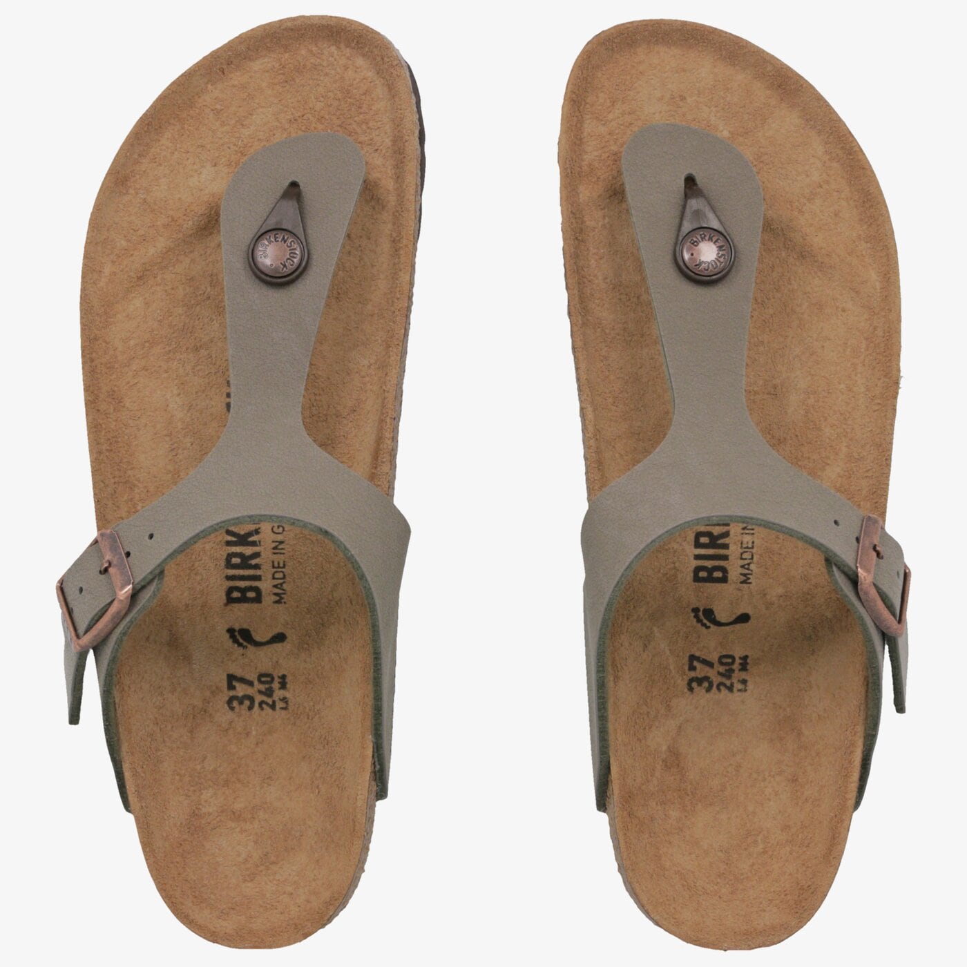 Дамски джапанки BIRKENSTOCK GIZEH  43393 цвят сив