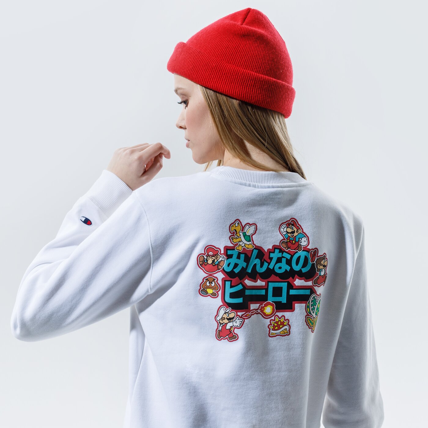 Дамски суичър CHAMPION СУИТЧЪР CREWNECK SWEATSHIRT 114712ww001 цвят бял