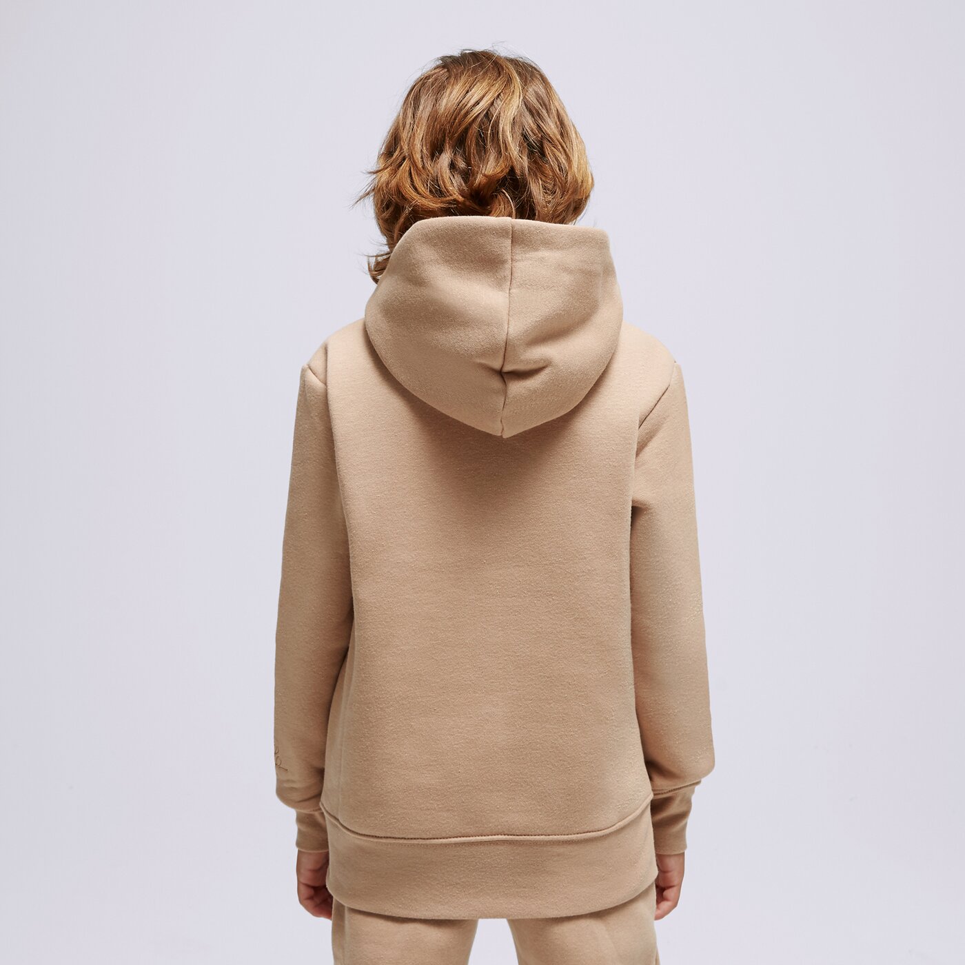 Детски суичър JORDAN СУИТЧЪР С КАЧУЛКА ESSENTIALS OH HD HEMP 95a715-x0l цвят бежов