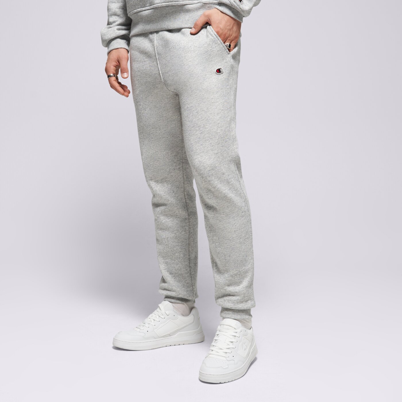 Мъжки панталони CHAMPION ПАНТАЛОНИ RIB CUFF PANTS 220299em021 цвят сив