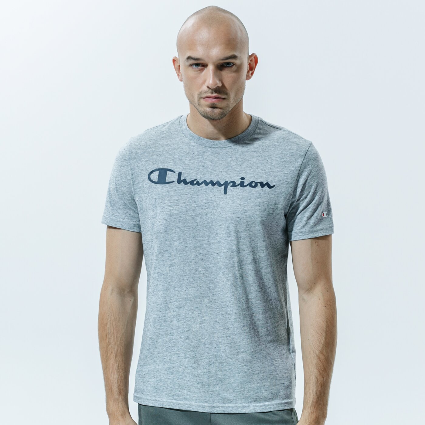 Мъжка тениска CHAMPION ТЕНИСКА CREWNECK ТЕНИСКА 214747em021 цвят сив