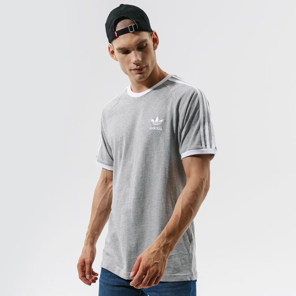 Мъжка тениска ADIDAS ТЕНИСКА 3-STRIPES TEE gn3493 цвят сив