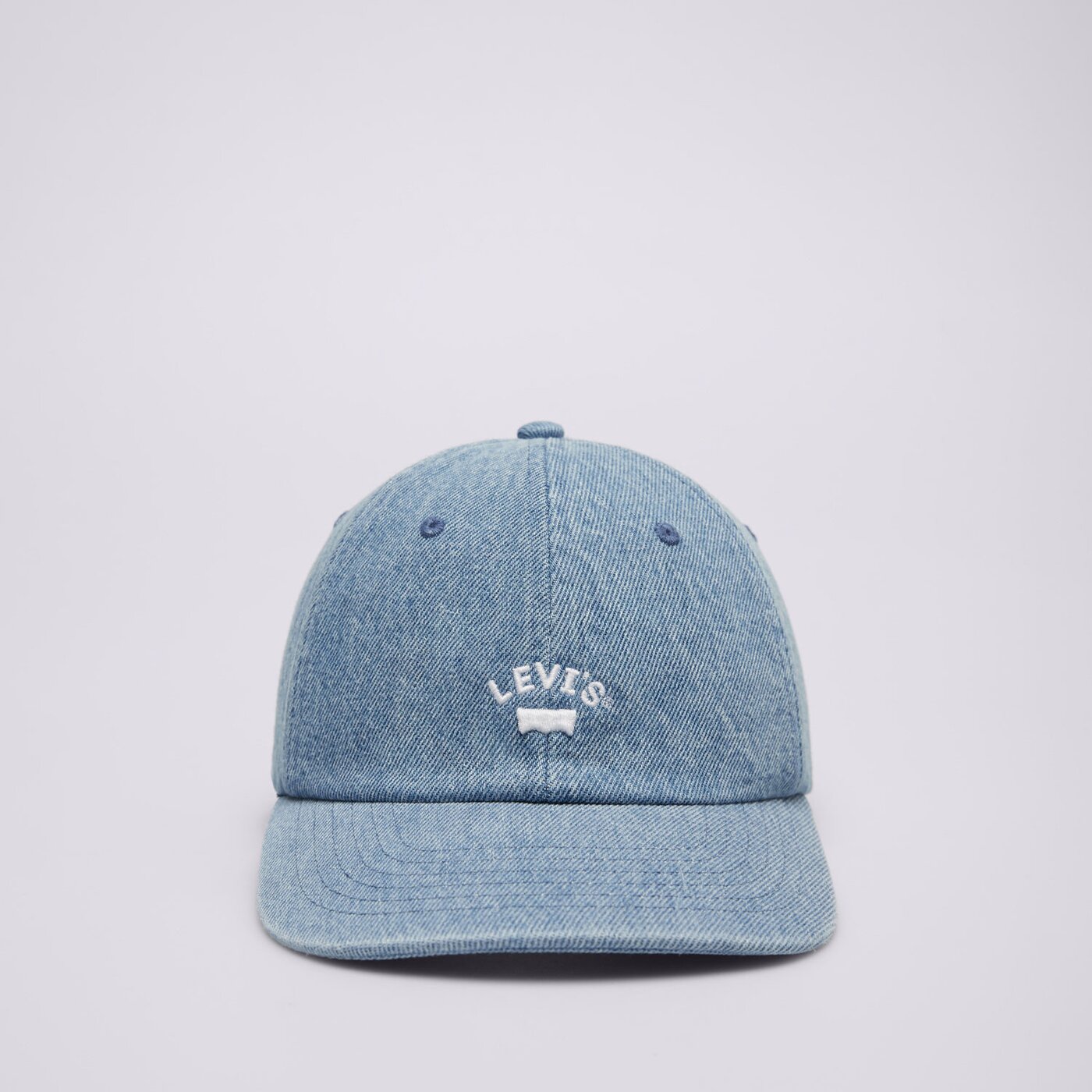 Дамска шапка с козирка LEVI'S ШАПКА LAZY GIRL LOGO CAP 000ag-0005 цвят син