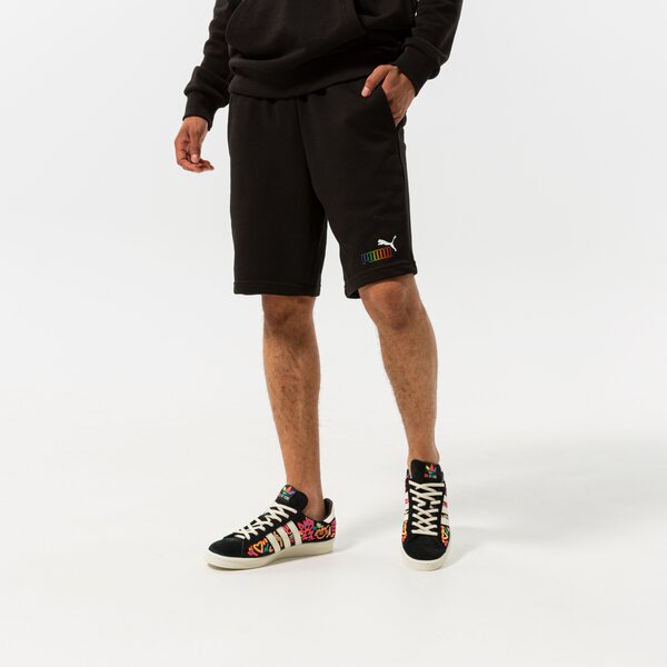 Мъжки къси панталони PUMA ШОРТИ ESS+ RAINBOW SWEAT SHORTS 9" TR 848679 01 цвят черен