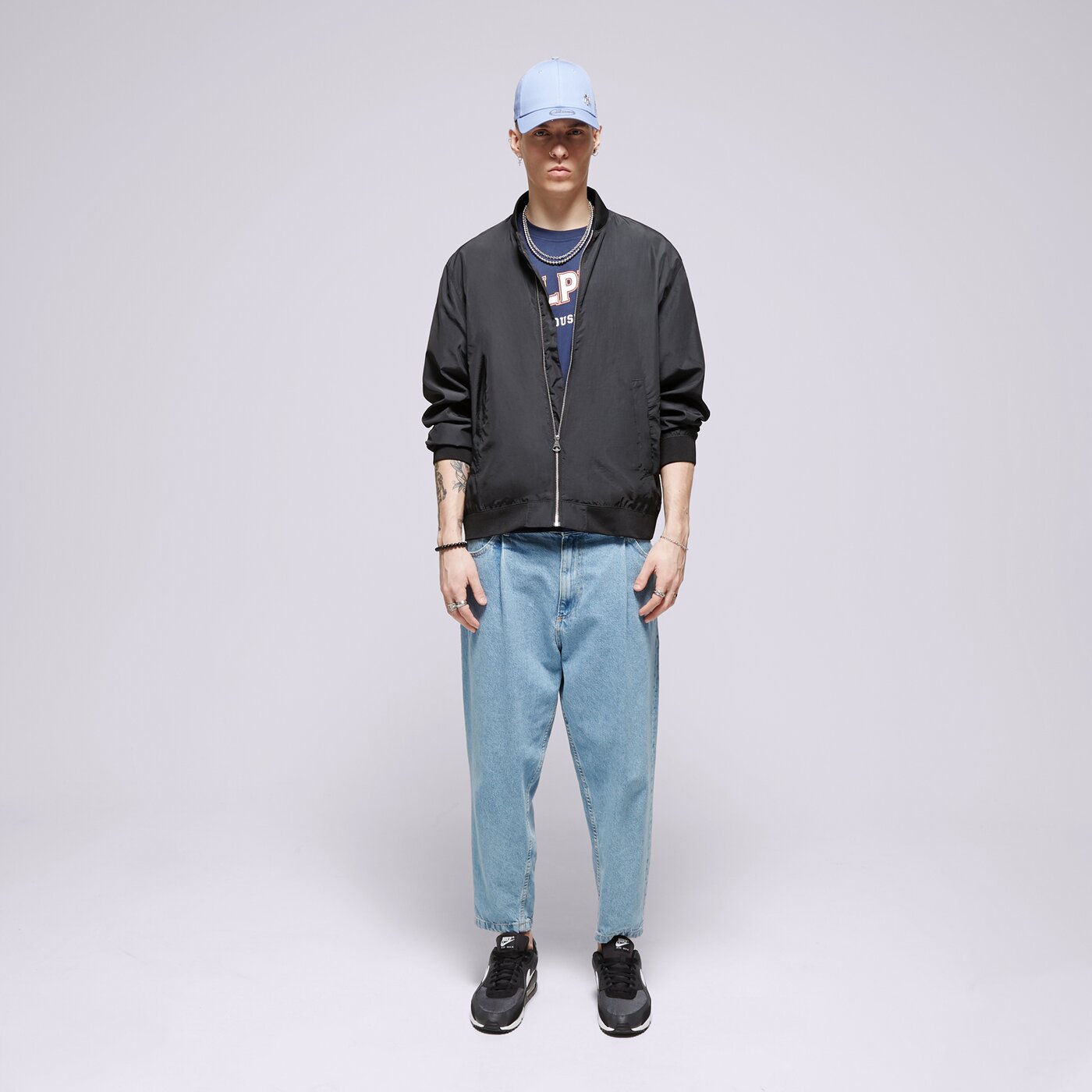 Мъжка тениска ALPHA INDUSTRIES ТЕНИСКА COLLEGE T 146501697 цвят тъмносин