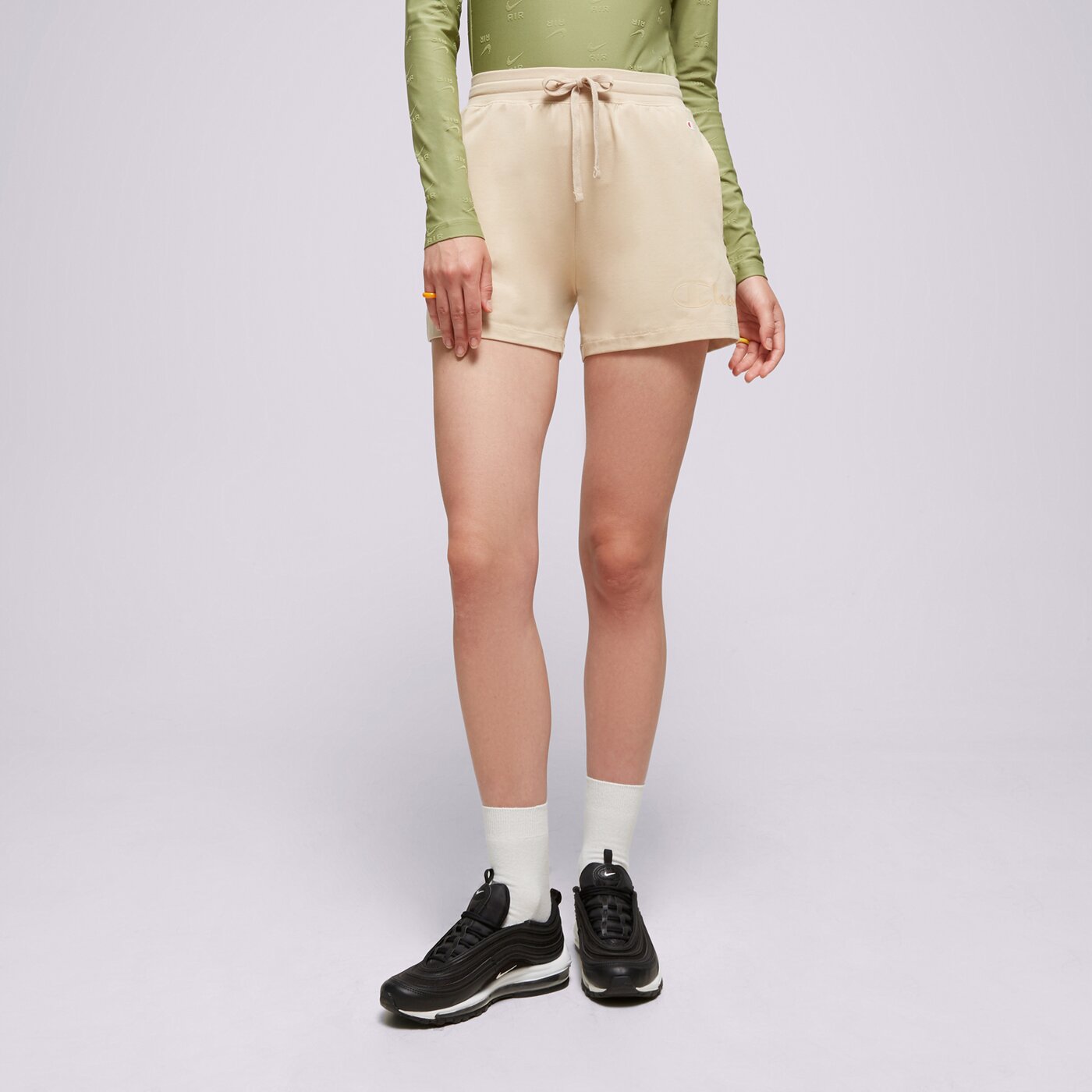 Дамски къси панталони CHAMPION ШОРТИ SHORTS 114906ms073 цвят кафяв