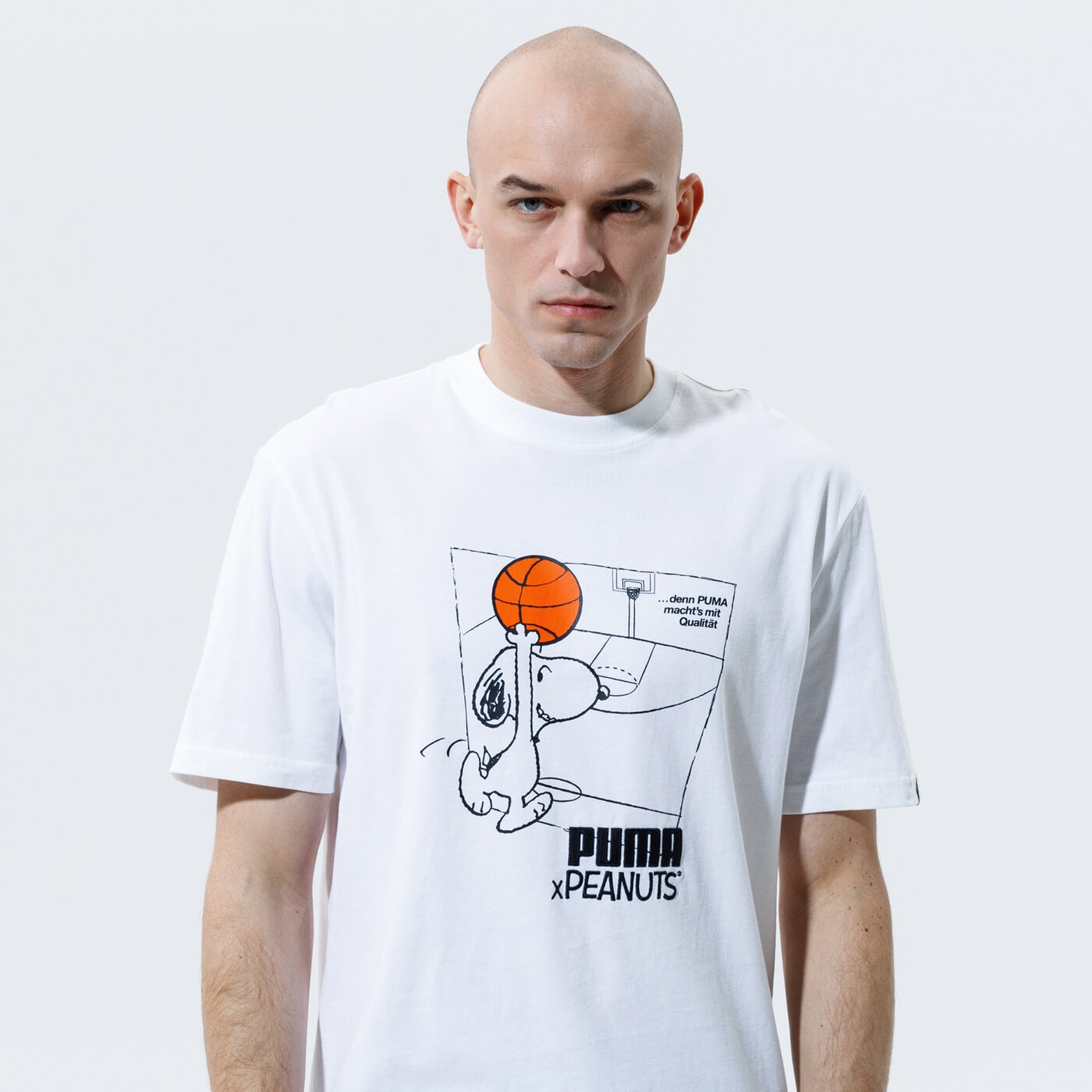 Мъжка тениска PUMA ТЕНИСКА PUMA X PEANUTS TEE 53061602 цвят бял