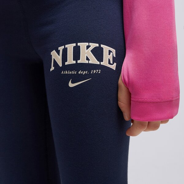 Детски панталони NIKE ПАНТАЛОНИ (G)TREND FAV HW LEG NY/CR PANTS fd0889-410 цвят тъмносин