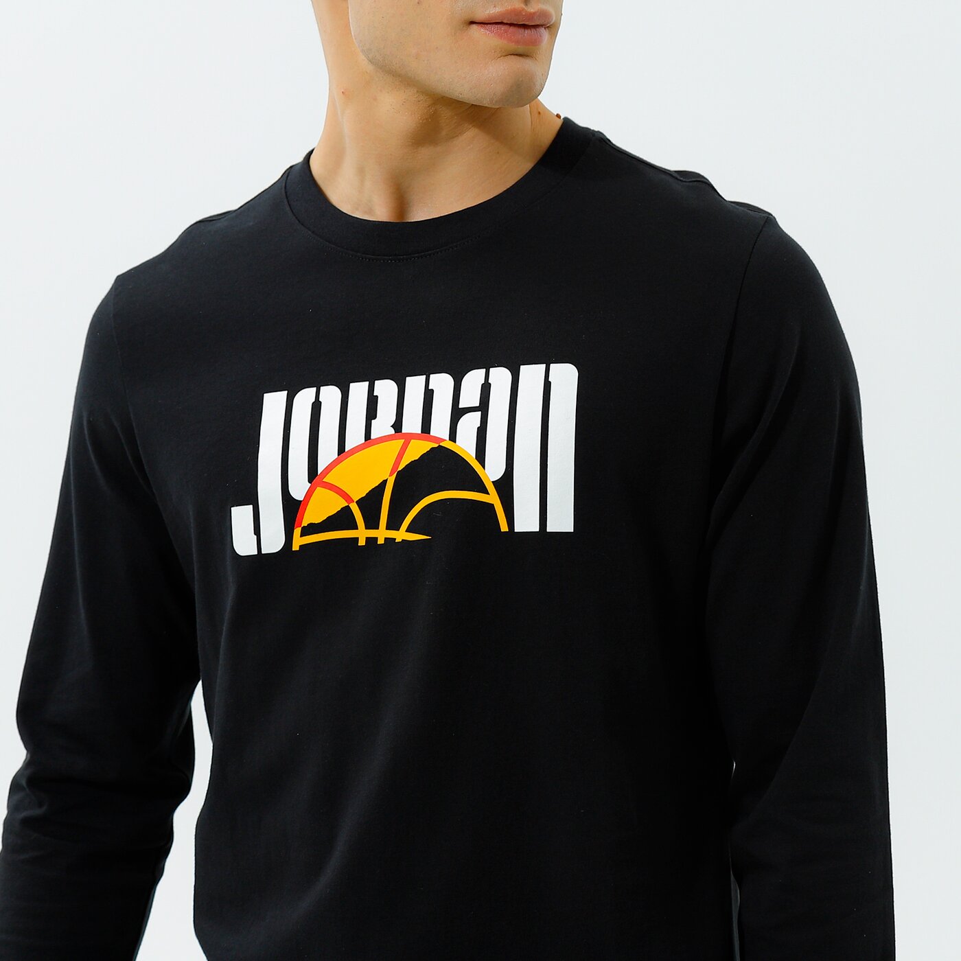 Мъжка тениска JORADAN ТЕНИСКА M J SPRT DNA LS CREW dc9771-010 цвят черен
