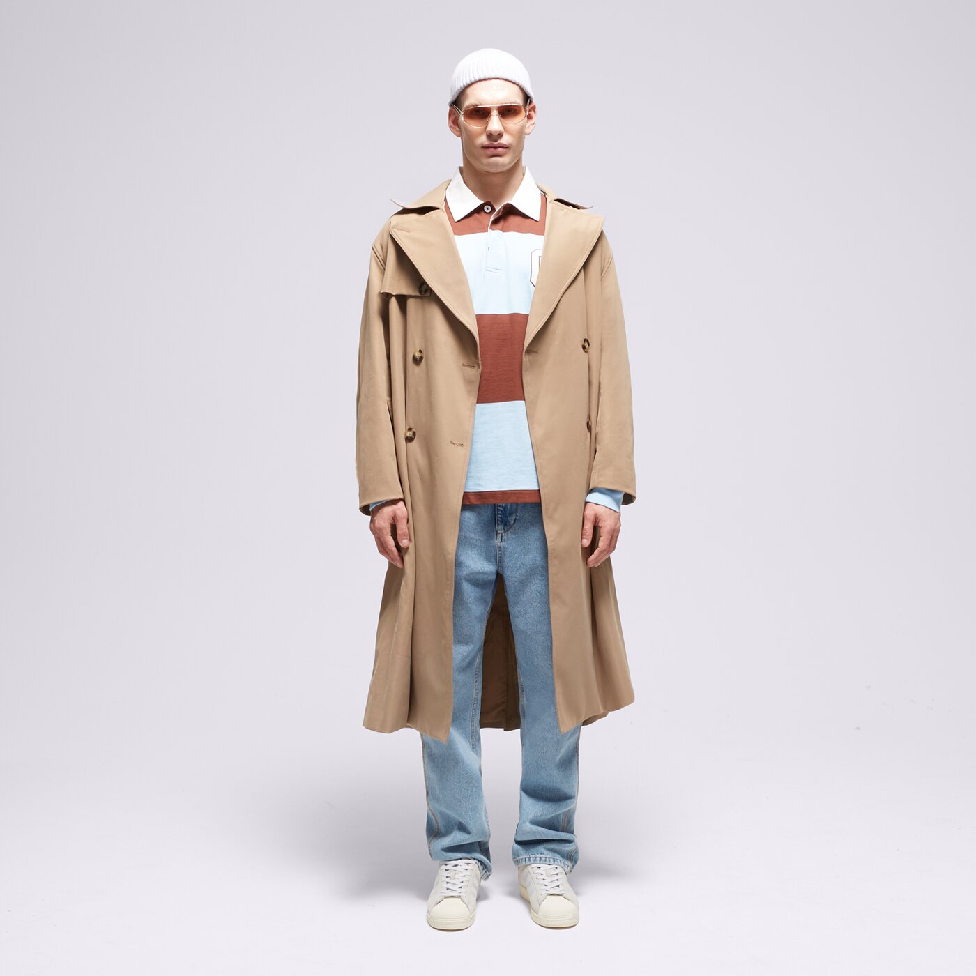 Мъжка тениска CHAMPION ТЕНИСКА STRIPED ТЕНИСКА ТИП ПОЛО 219181bs151 цвят кафяв