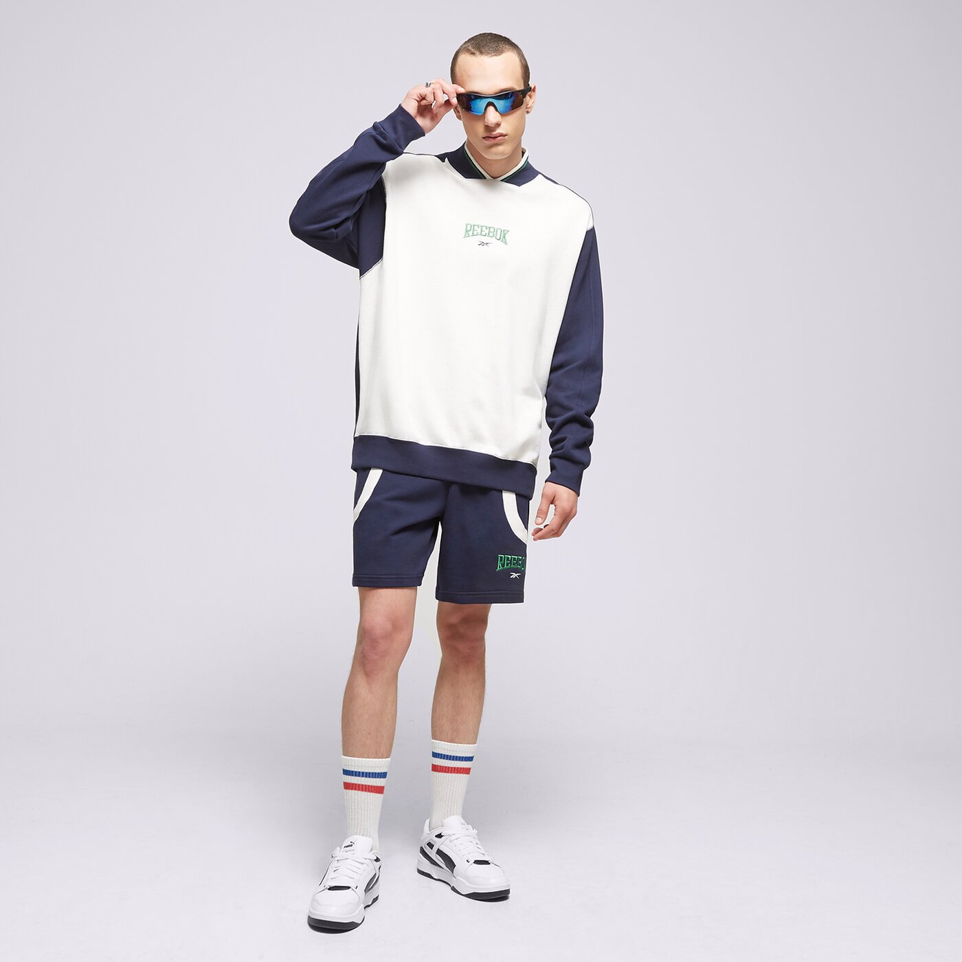 Мъжки къси панталони REEBOK ШОРТИ CL VAR FT SHORTS hs9180 цвят тъмносин