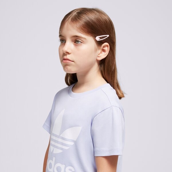 Детска тениска ADIDAS ТЕНИСКА TREFOIL TEE GIRL in8447 цвят виолетов