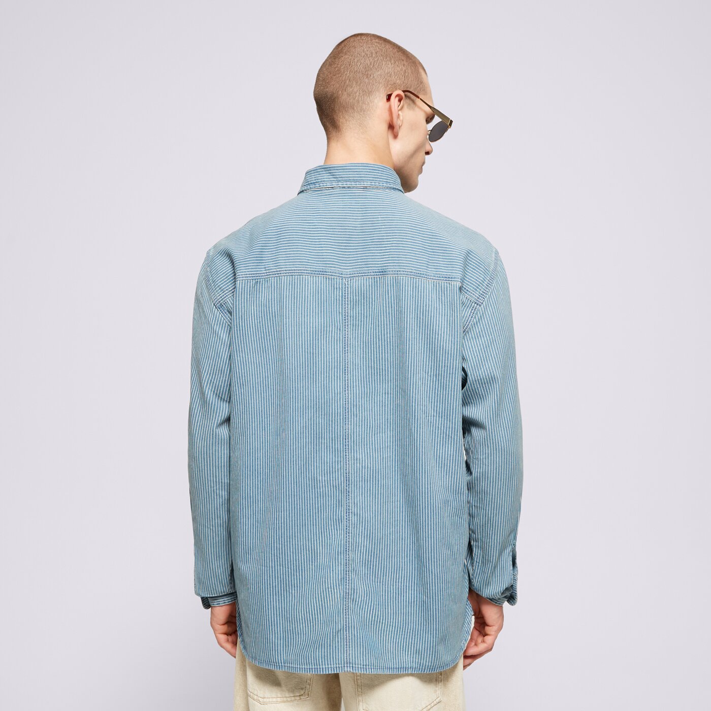 LEVI'S РИЗА LS AUBURN WORKER MED INDIGO - FLAT FINISH a7224-0010 цвят син