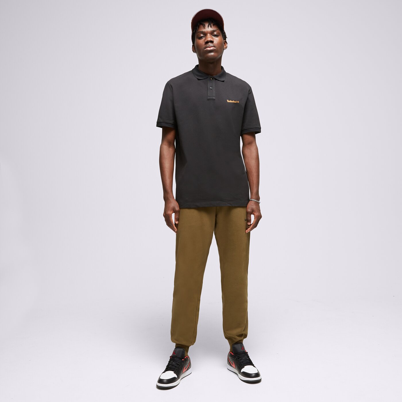 Мъжка тениска TIMBERLAND ТЕНИСКА SMALL LOGO PRINT   ТЕНИСКА ТИП ПОЛО (REGU tb0a5pgc0011 цвят черен