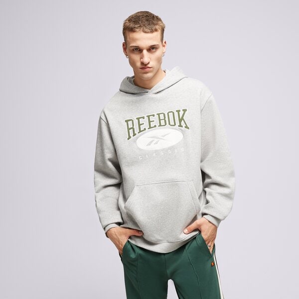 Мъжки суичър REEBOK СУИТЧЪР С КАЧУЛКА CL AE HOODIE 100036875 цвят сив