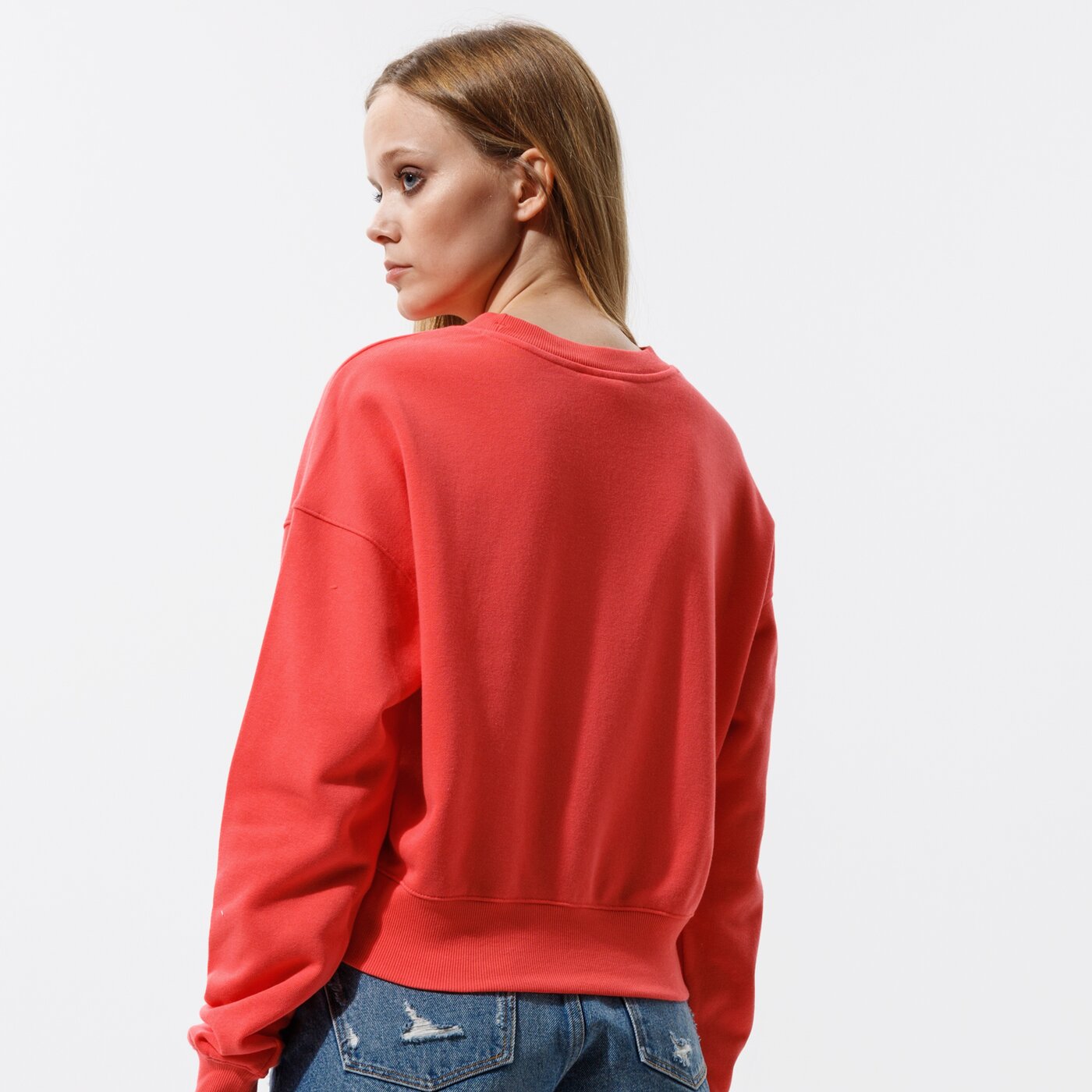 Дамски суичър CHAMPION СУИТЧЪР CREWNECK SWEATSHIRT 112588ps004 цвят коралов