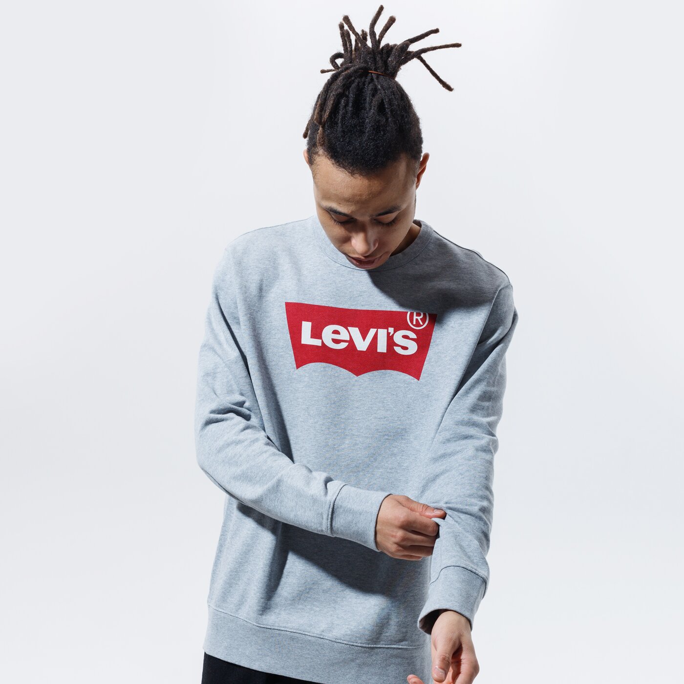 Мъжки суичър LEVI'S СУИТЧЪР GRAPHIC CREW B 17895-0079 цвят сив