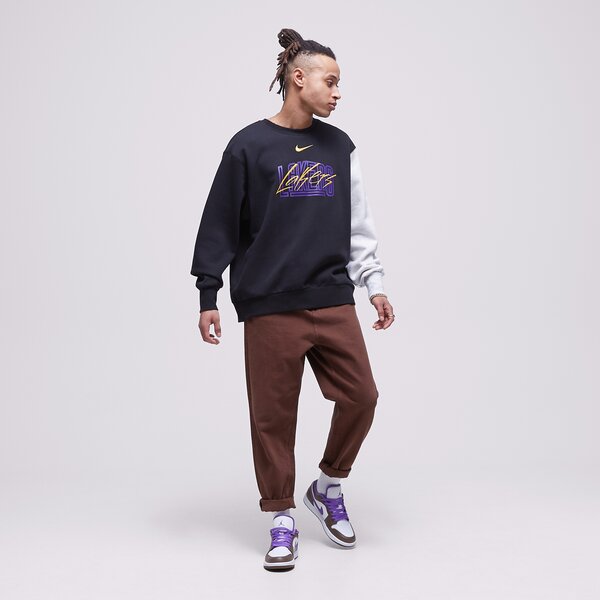 Мъжки суичър NIKE СУИТЧЪР LAL M NK FLC CREW CTS GX NBA dr9333-010 цвят черен