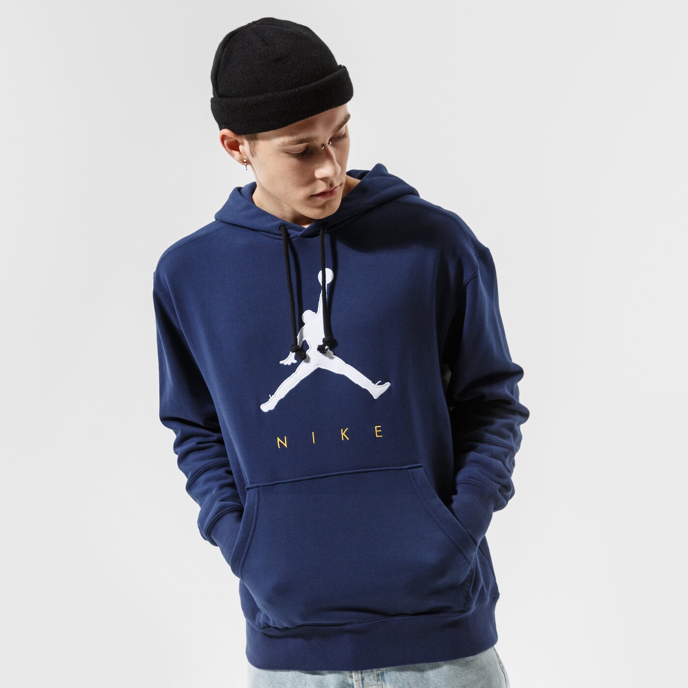 Мъжки суичър JORDAN СУИТЧЪР С КАЧУЛКА M J JMPMN FLC PO HOODIE da7192-410 цвят тъмносин