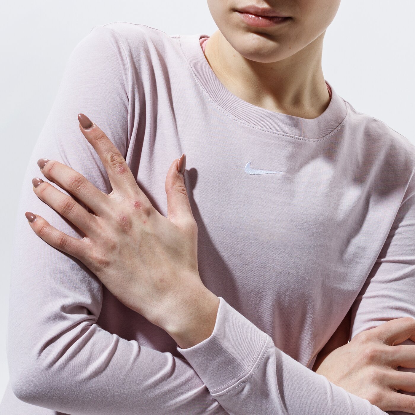 Дамска тениска NIKE ТЕНИСКА W NSW TEE ESSNTL LS LBR dc9833-645 цвят розов