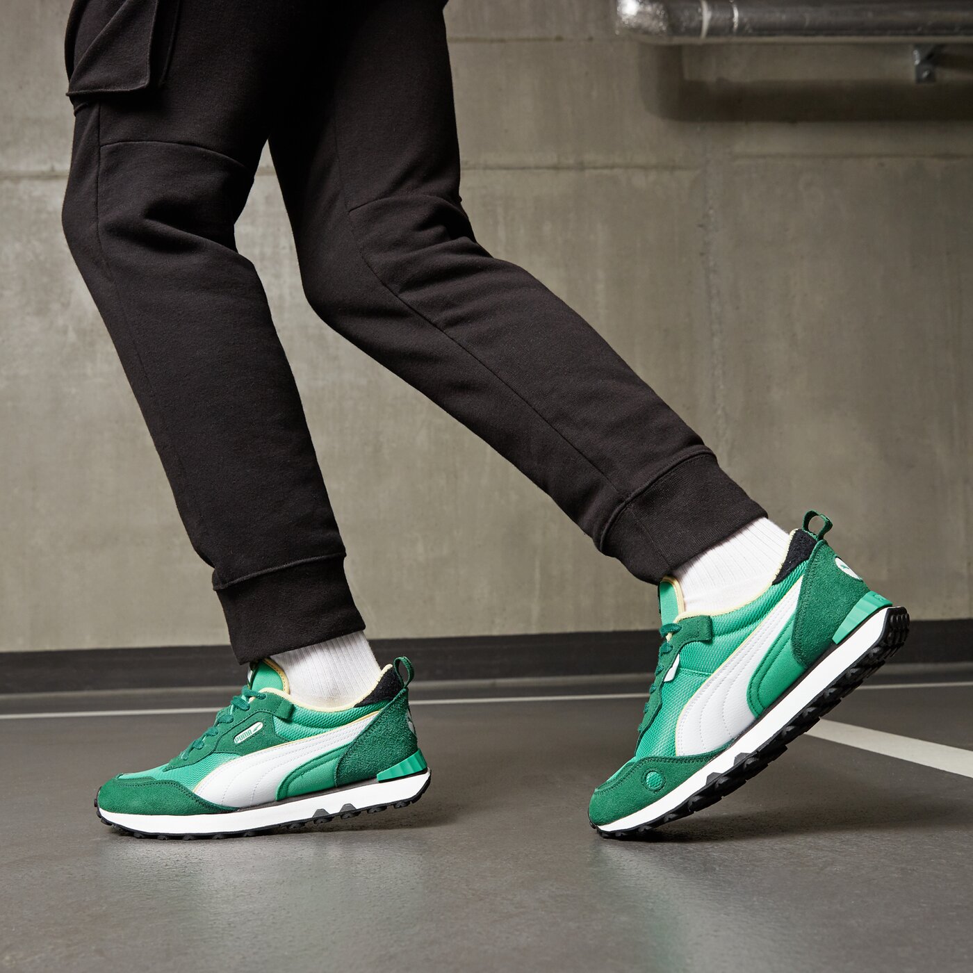 Мъжки маратонки PUMA RIDER FV RETRO REWIND 39016805 цвят зелен