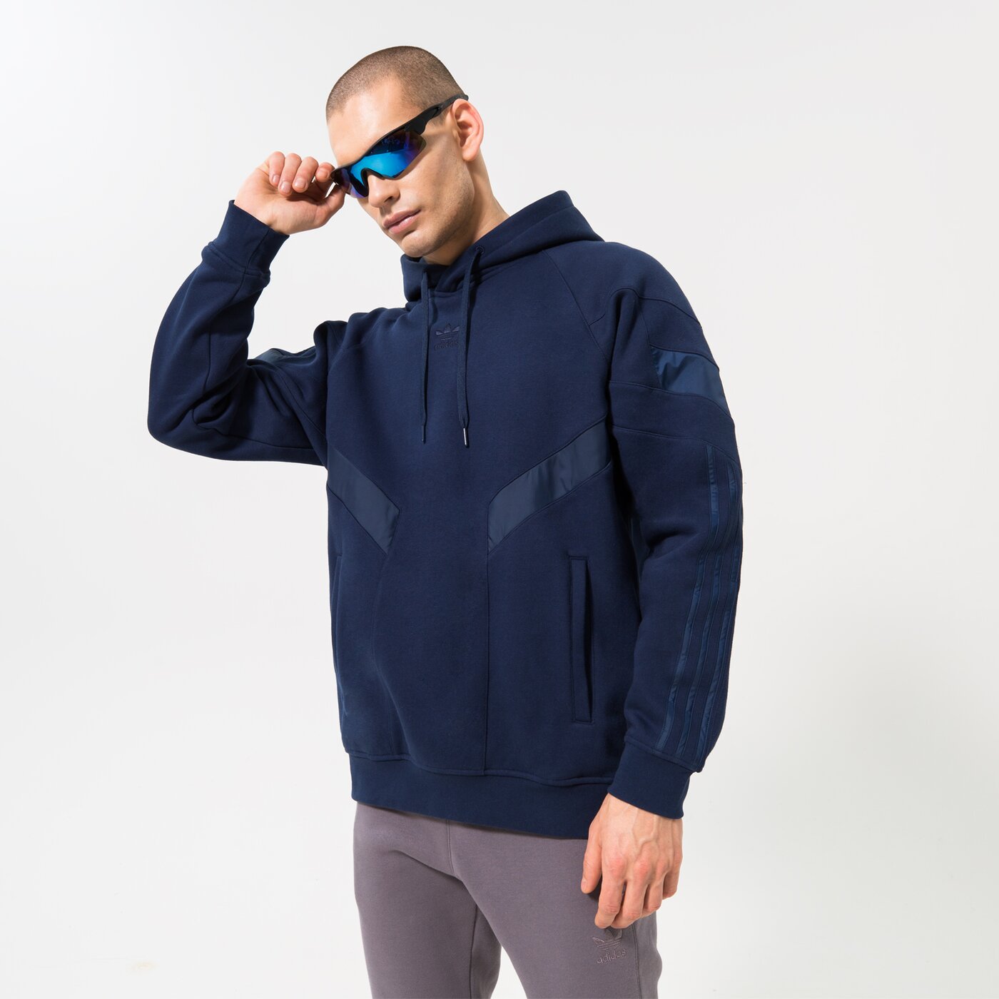 Мъжки суичър ADIDAS СУИТЧЪР С КАЧУЛКА WV OVERL DIR HD hk7343 цвят тъмносин