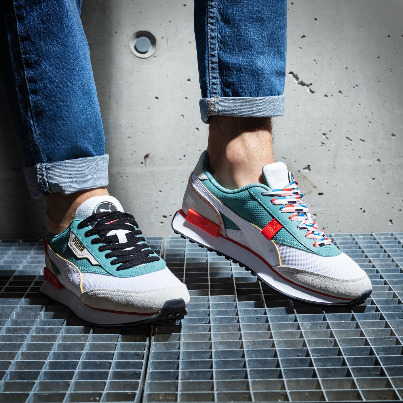 Мъжки маратонки PUMA FUTURE RIDER GO FOR 38335502 цвят бежов