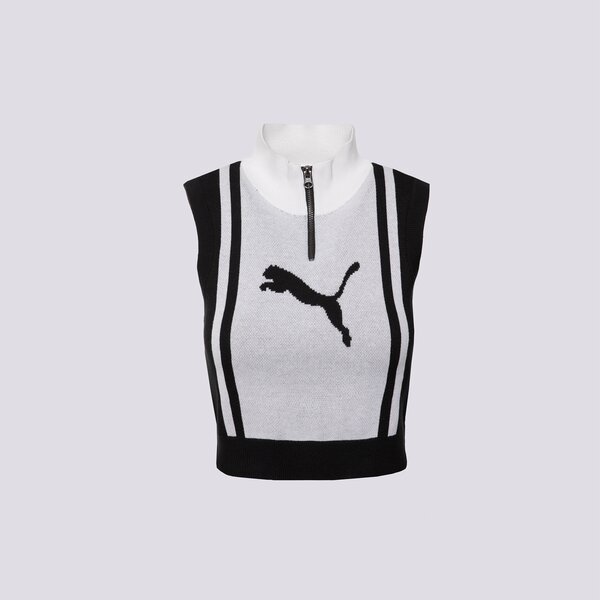 PUMA ЕЛЕК FUTURE.PUMA.ARCHIVE HALF-ZIP KNITTED ПОТНИК 632126 01 цвят черен