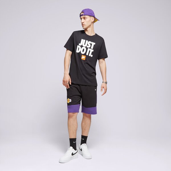 Мъжки къси панталони NEW ERA ШОРТИ NBA COLOUR BLOCK SHORT LAKERS LOS ANGELES LAKE 60416375 цвят черен