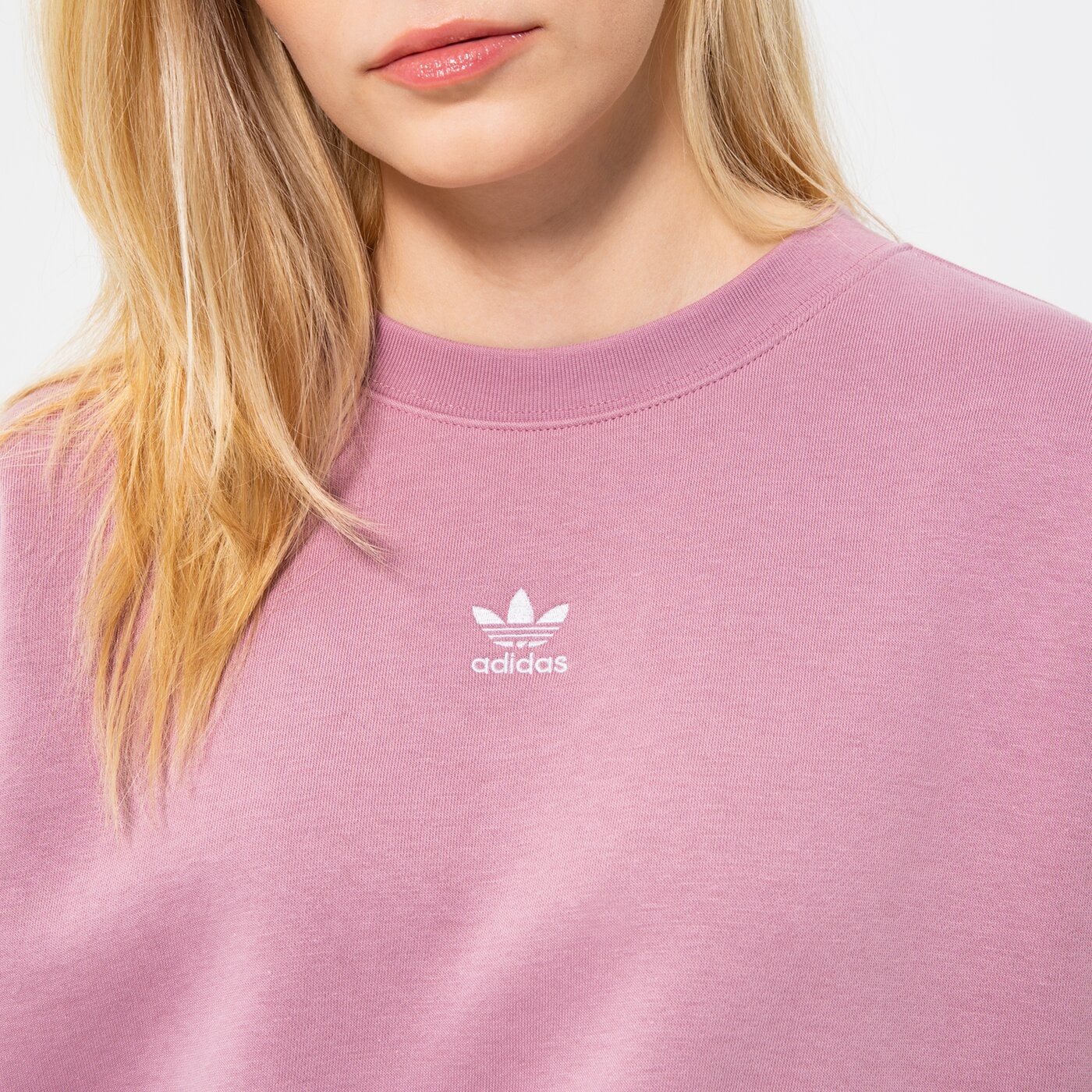 Дамски суичър ADIDAS СУИТЧЪР SWEATSHIRT hf7480 цвят розов