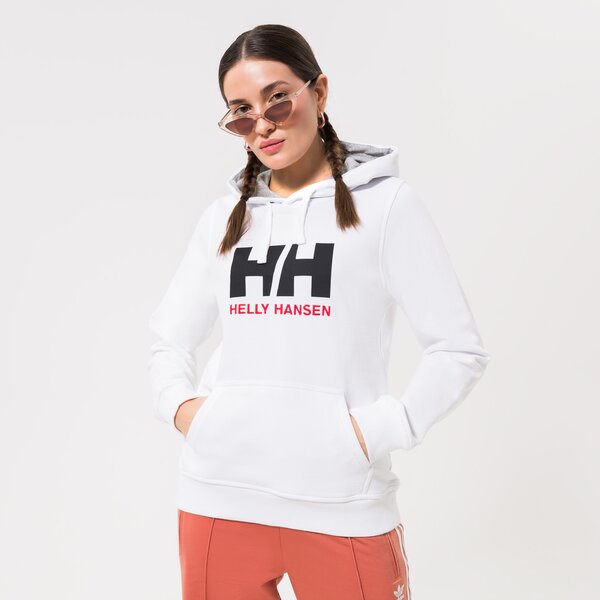 Дамски суичър HELLY HANSEN СУИТЧЪР С КАЧУЛКА W HH LOGO HOODIE 33978001 цвят бял