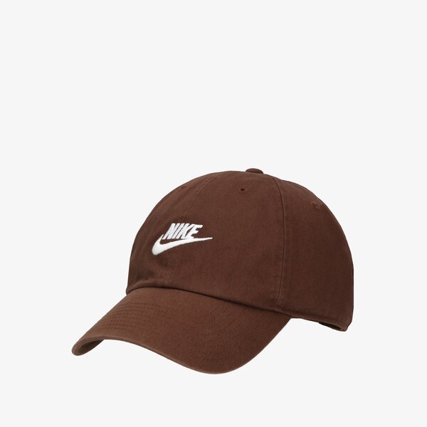Дамска шапка с козирка NIKE ШАПКА SPORTSWEAR HERITAGE86 FUTURA WASHED 913011-260 цвят кафяв