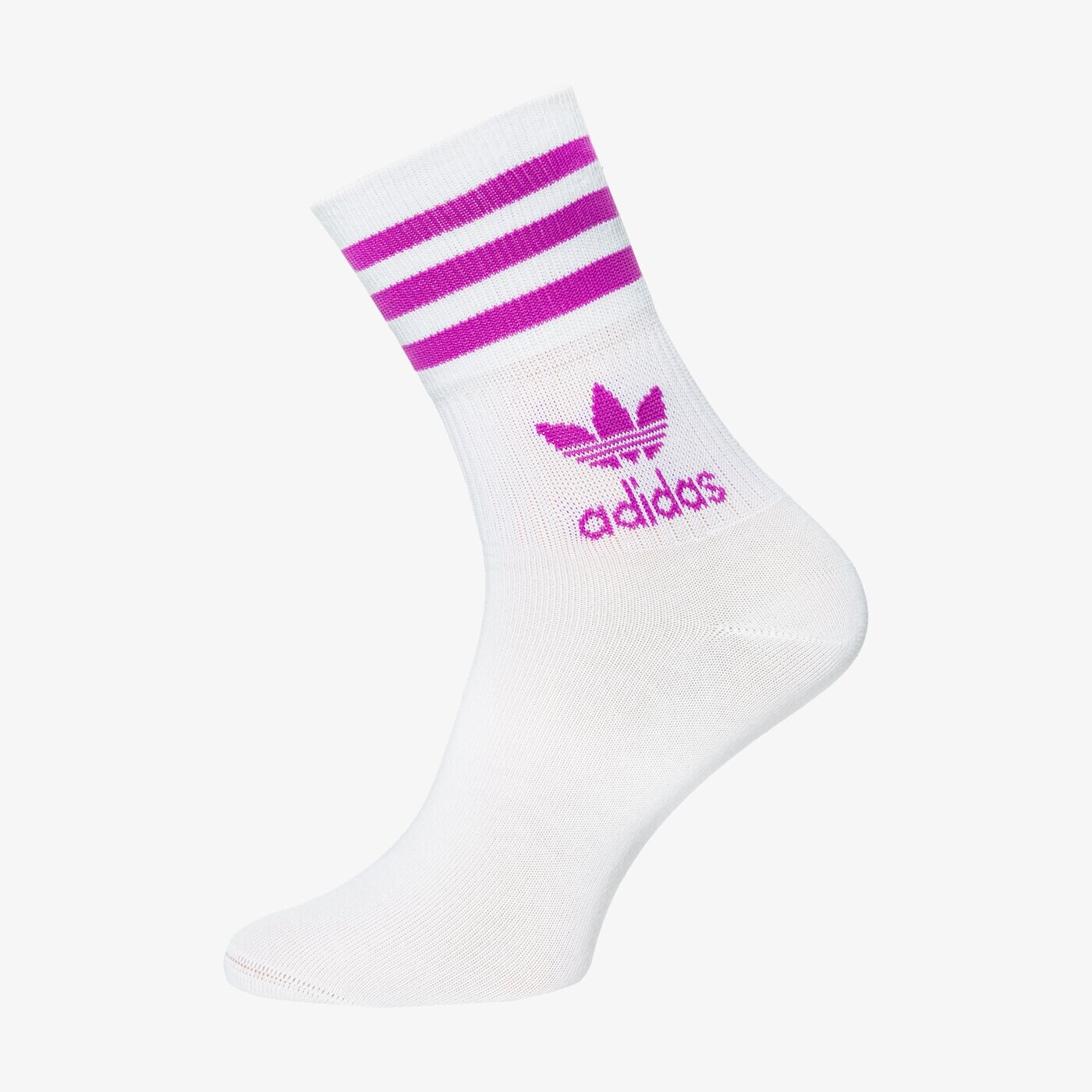 Дамски чорапи ADIDAS MID CUT CREW SOCKS  hc9551 цвят бял