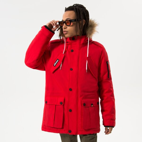 Мъжко зимно яке ELLESSE ЯКЕ ЗИМНО BLIZZARD PARKA JACKET RED shl03704823 цвят червен