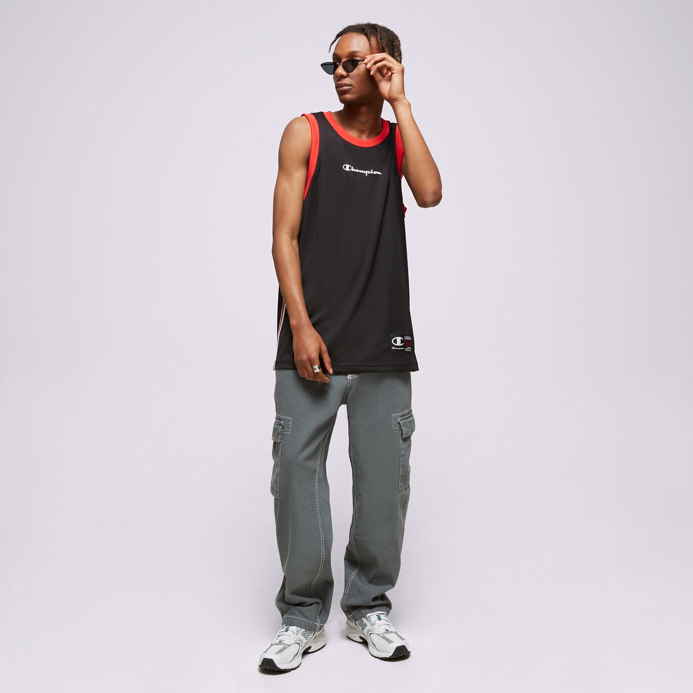 Мъжка тениска CHAMPION ПОТНИК ПОТНИК ТОП 218769kk001 цвят черен